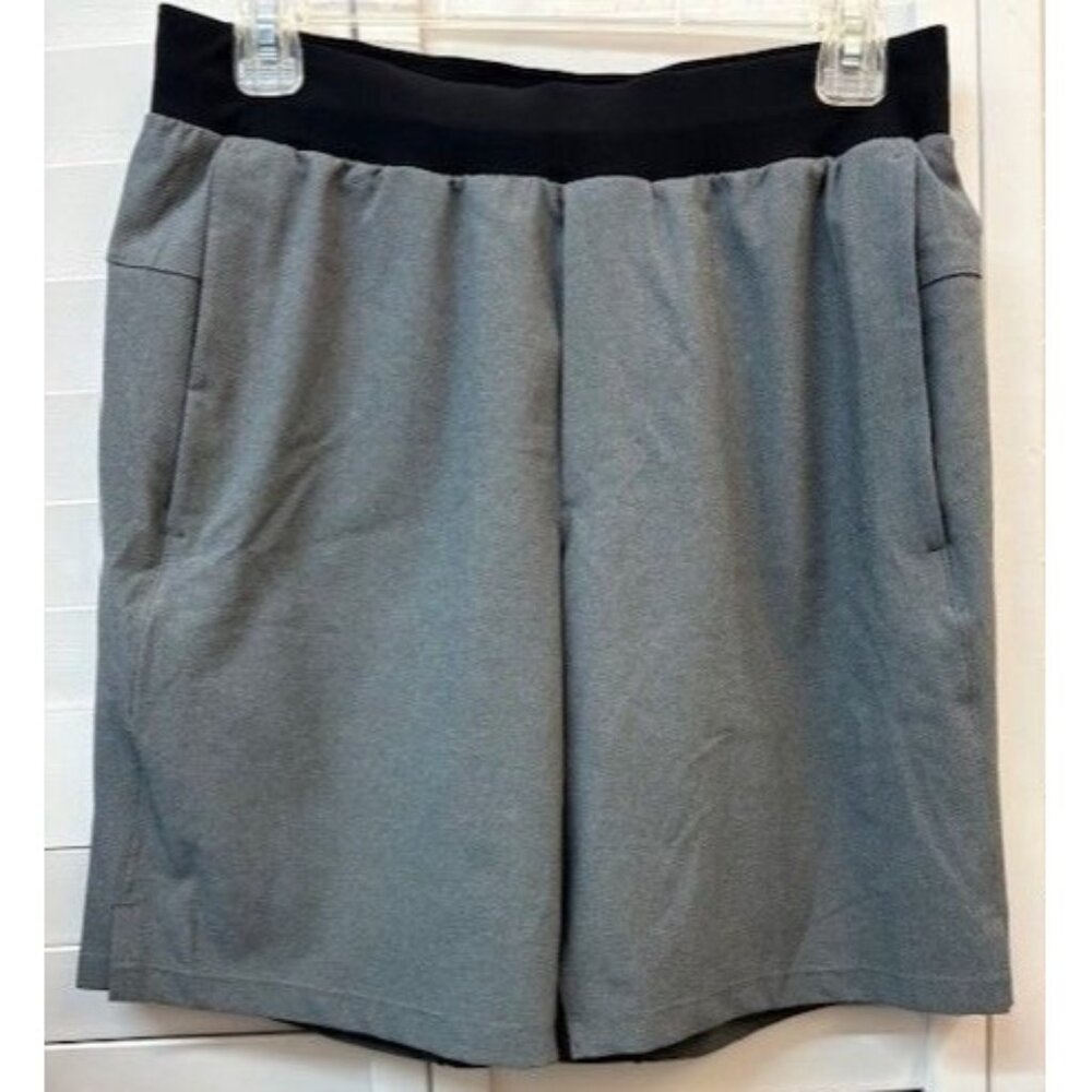 Lululemon Gray & Black Athletic Shorts Size M